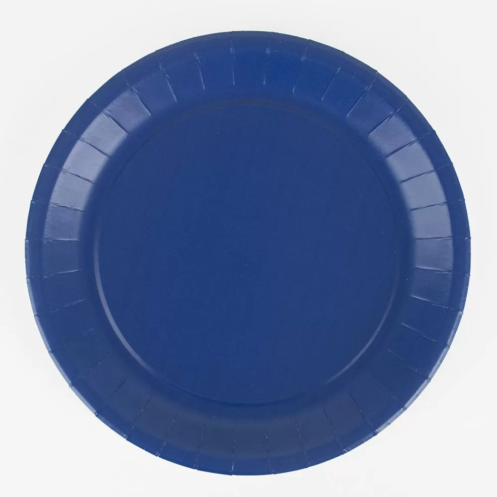 Isap 10 Assiettes Eco-Friendly Bleu Marine