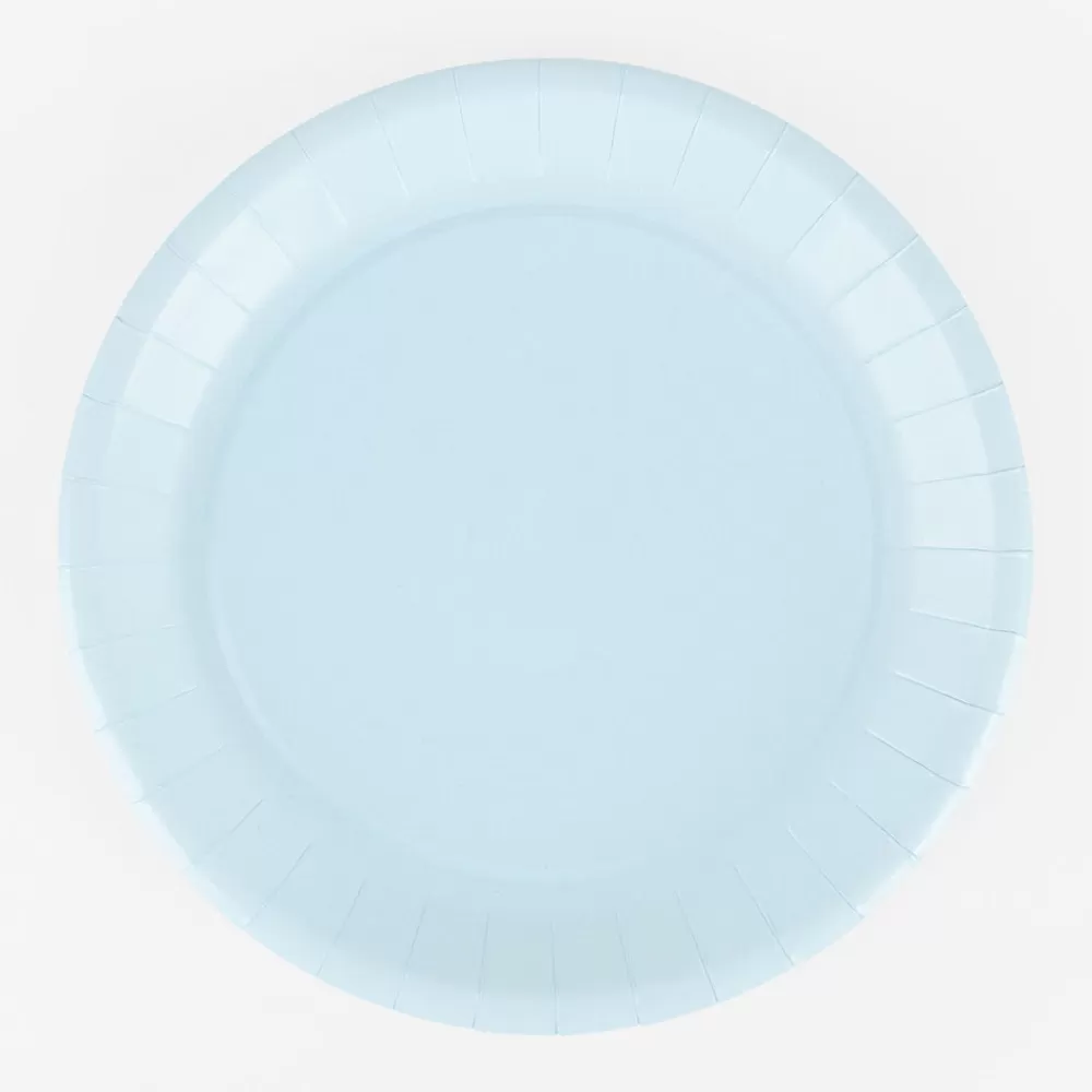 Isap 10 Assiettes Eco-Friendly Bleues