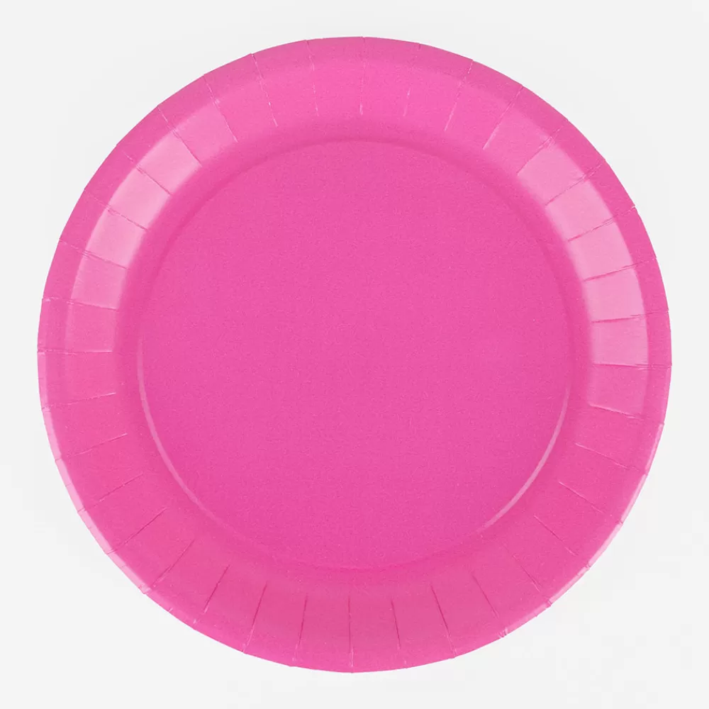 Isap 10 Assiettes Eco-Friendly Fuchsia