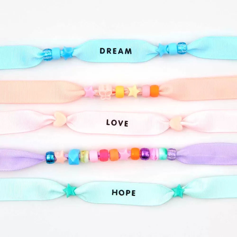 Rico Design 10 Bracelets En Ruban De Reps Pastel