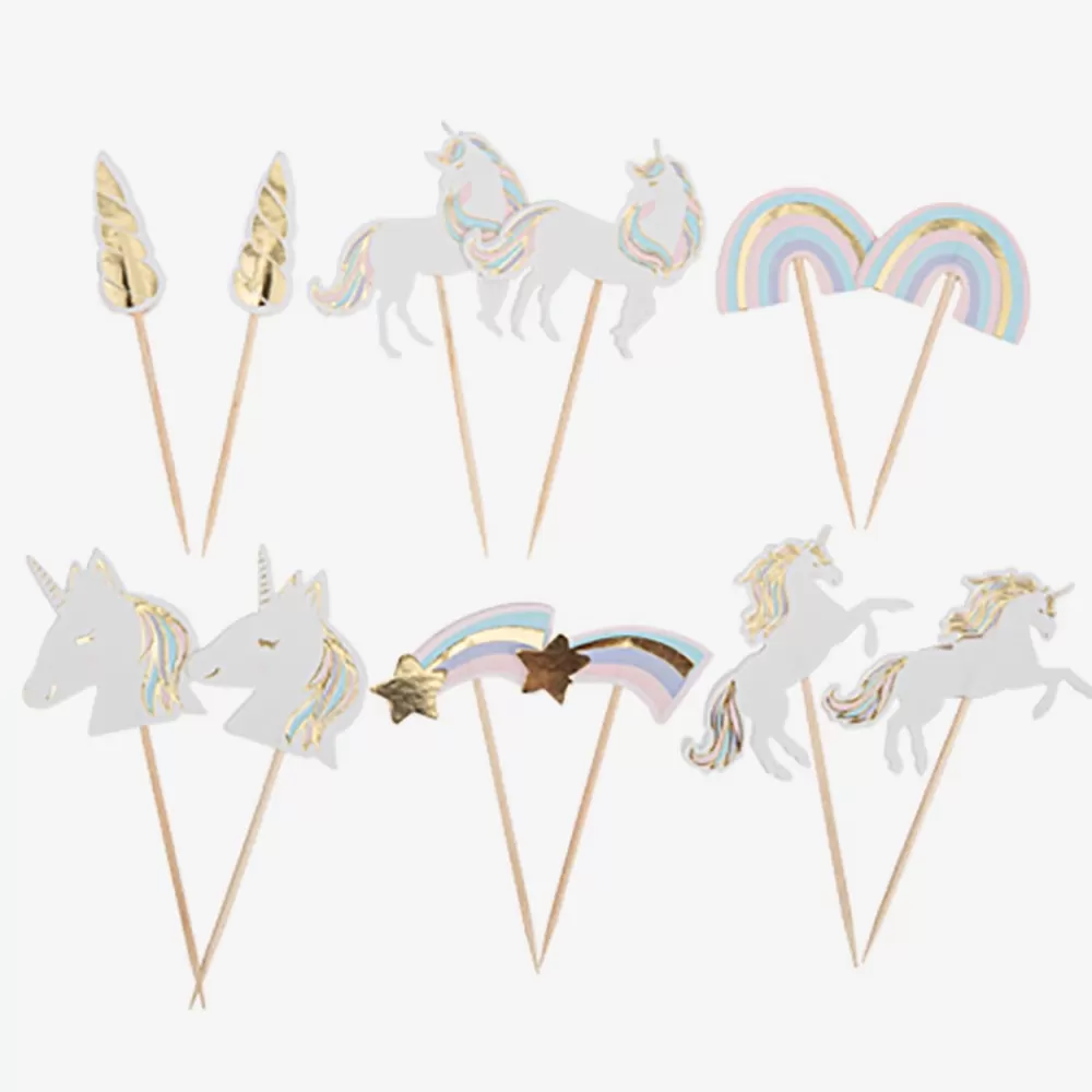 Arty Fêtes Factory 12 Toppers Licorne