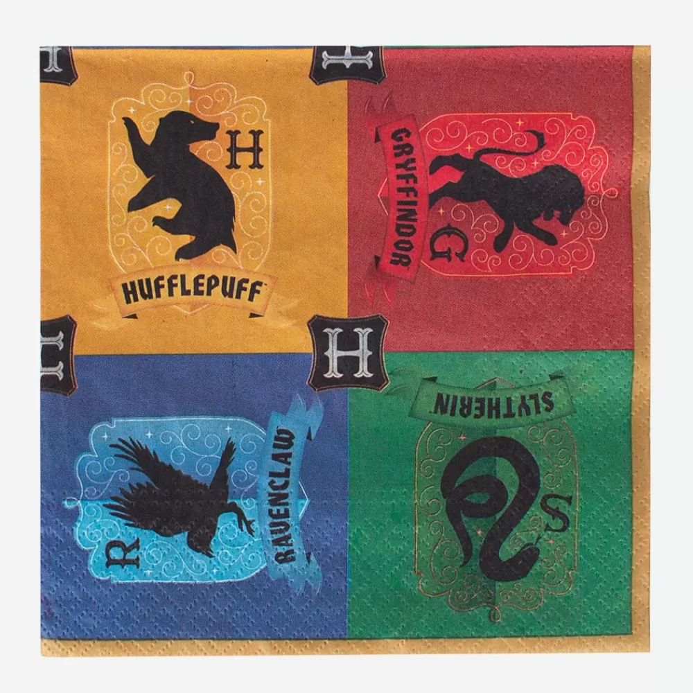 Amscan 16 Serviettes En Papier Harry Potter Poudlard