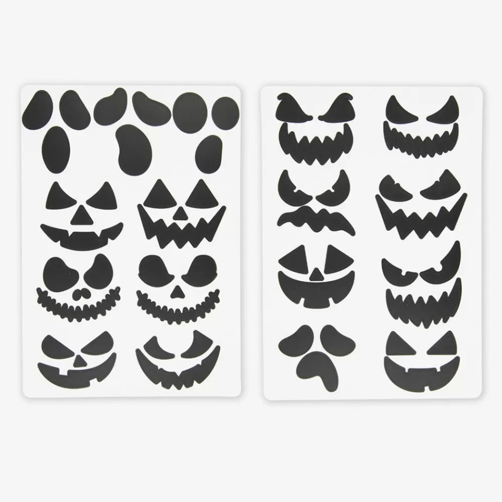 Party Pro 17 Stickers Visages Halloween> Stickers Et Gommettes