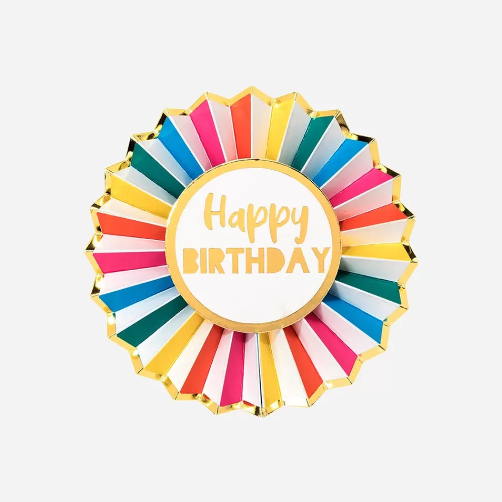 TalkingTables 1 Badge Happy Birthday> Accessoires