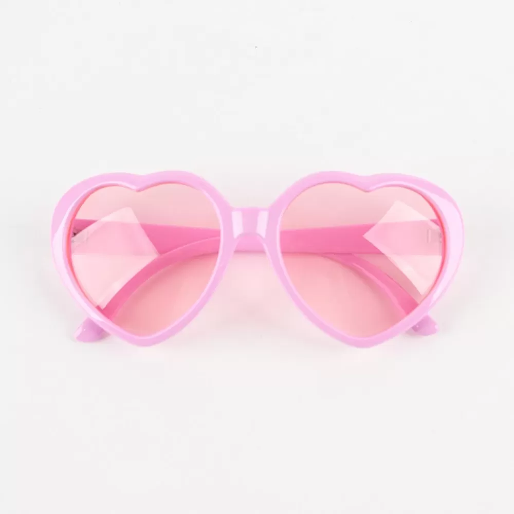 Party Deco 1 Paire De Lunettes Coeur - Rose> Accessoires