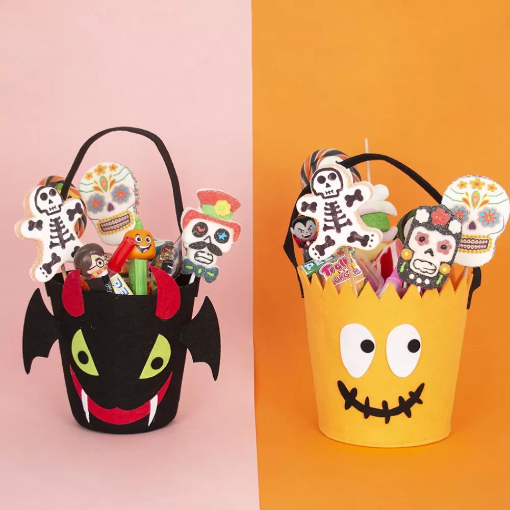 Rico Design 1 Panier En Feutre Vampire Halloween> Pochettes Cadeaux