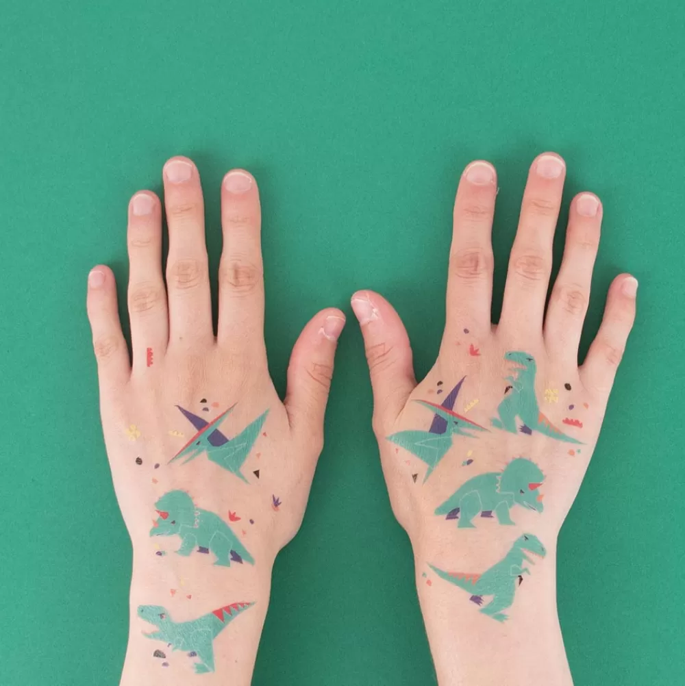 My Little Day 1 Planche De 8 Tatouages Dinosaures> Tatouages Éphémères