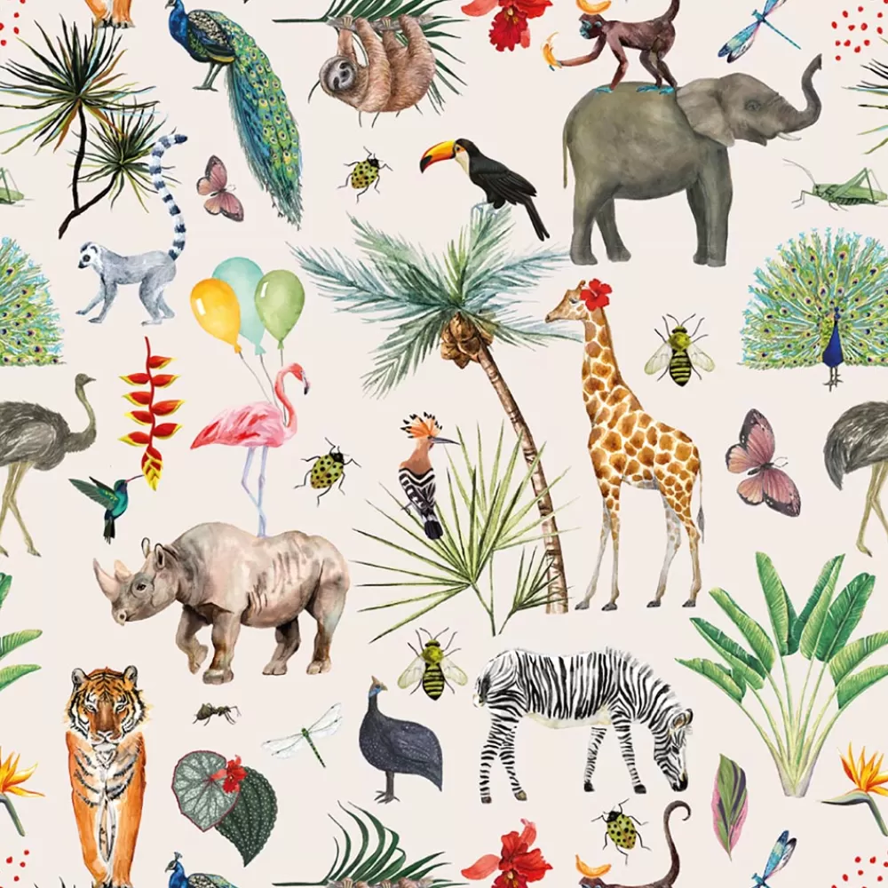 House of Products 1 Pochette En Papier Animaux De La Jungle> Pochettes Cadeaux