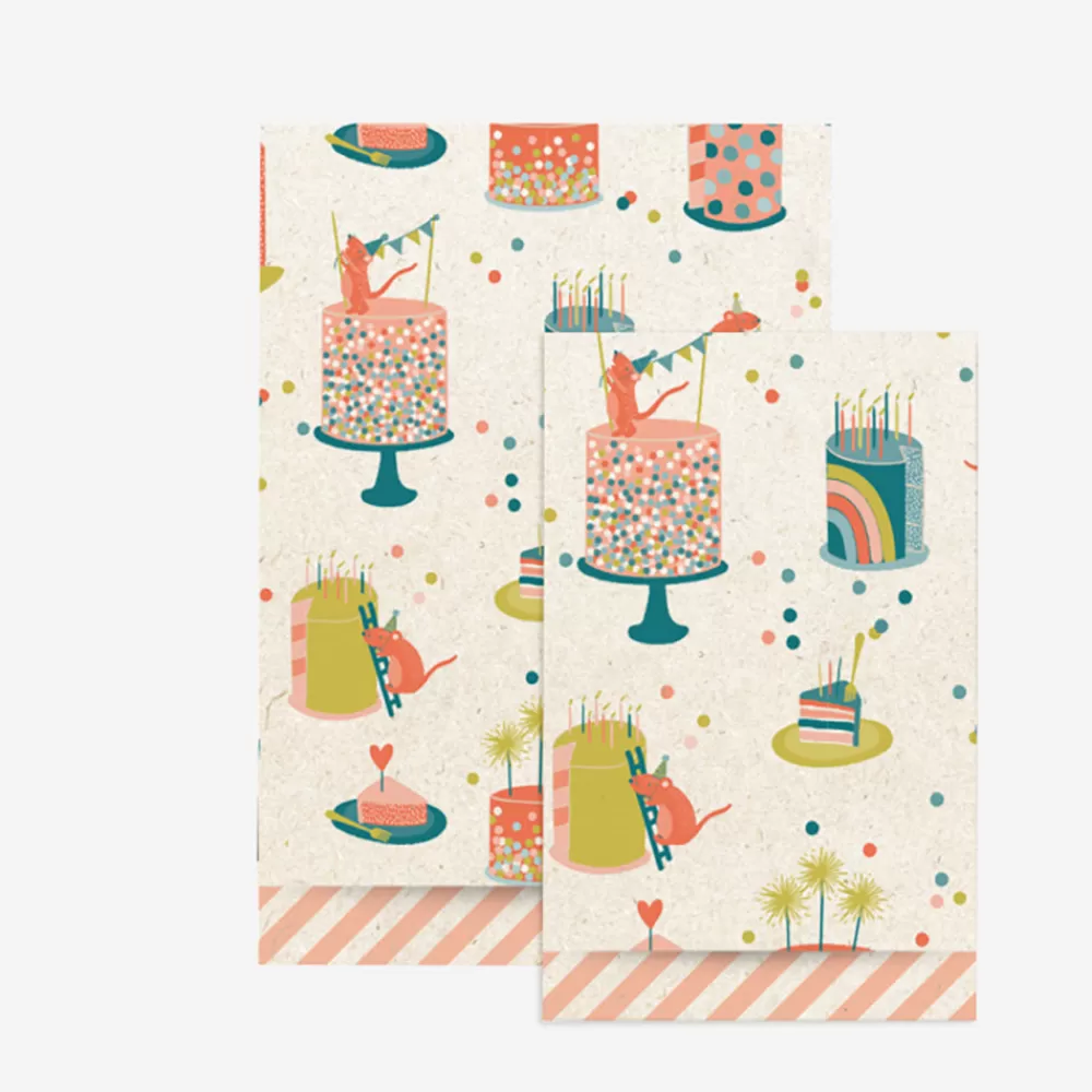 House of Products 1 Pochette En Papier Birthday Cake> Pochettes Cadeaux