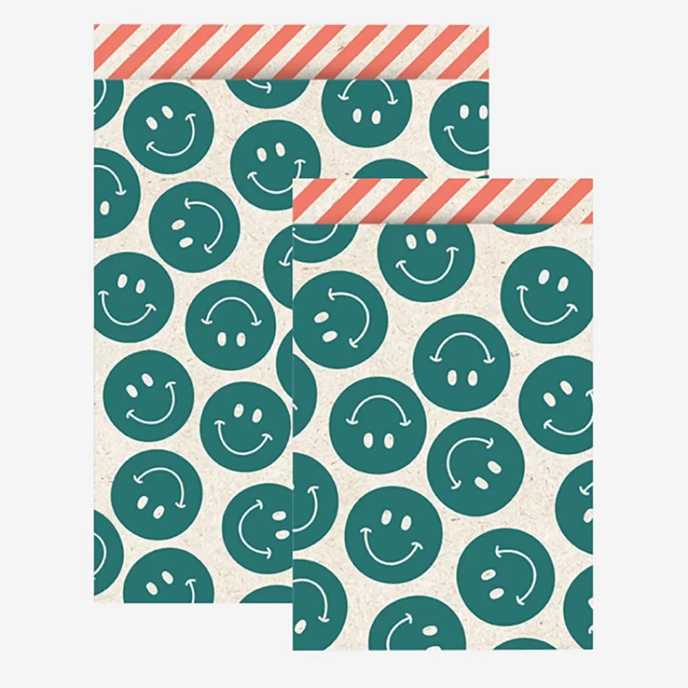 House of Products 1 Pochette En Papier Emoji Petrole> Pochettes Cadeaux