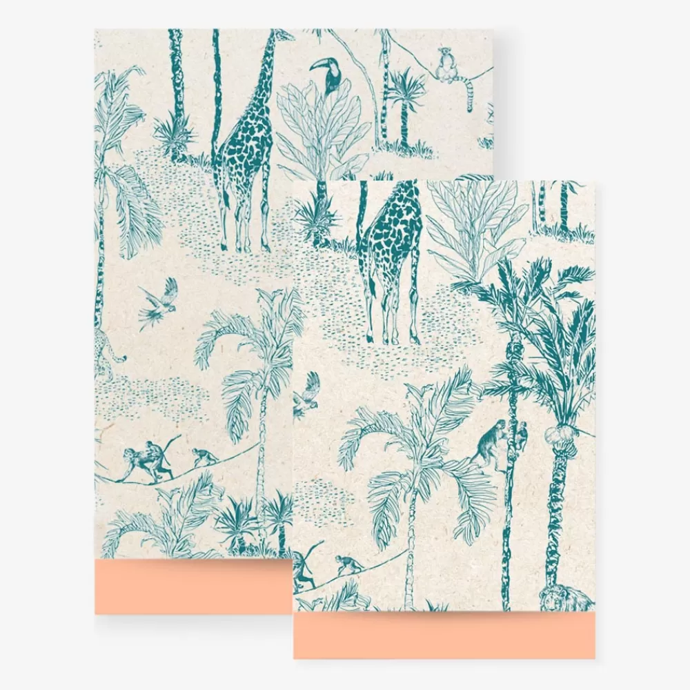 House of Products 1 Pochette En Papier Jungle Verte> Pochettes Cadeaux