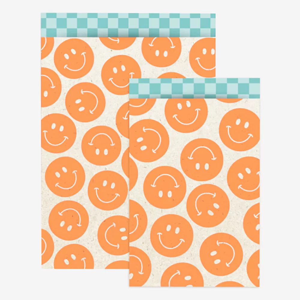 House of Products 1 Pochette En Papier Smiley Orange> Pochettes Cadeaux