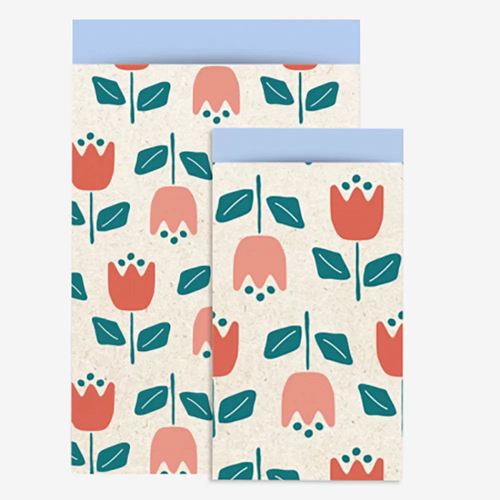 House of Products 1 Pochette En Papier Tulipes> Pochettes Cadeaux