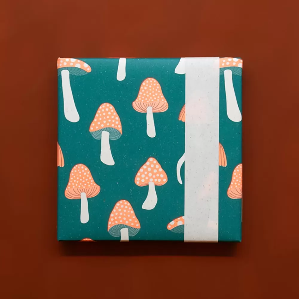 House of Products 1 Rouleau De Papier Cadeau Champignons> Papier Cadeau