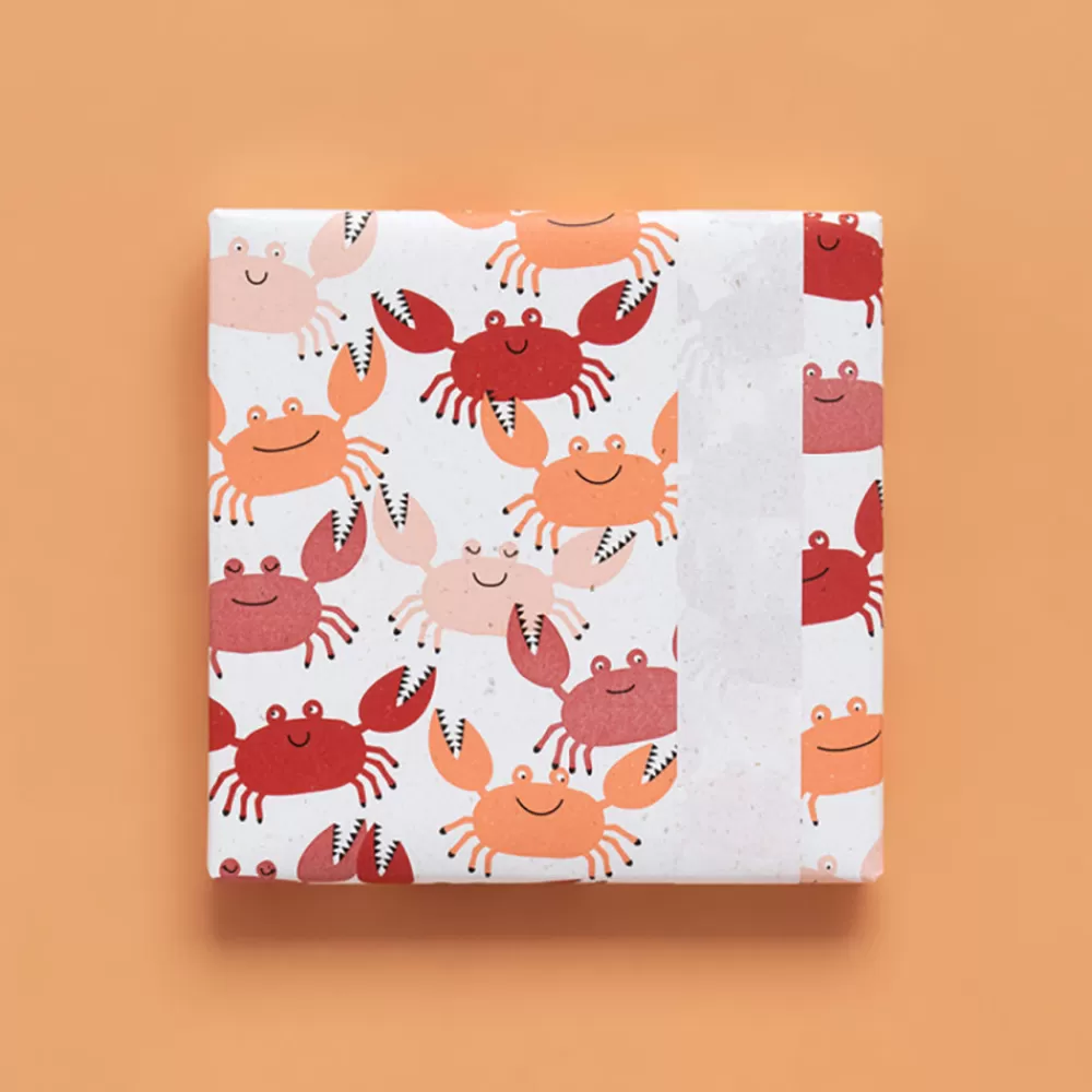 House of Products 1 Rouleau De Papier Cadeau Crabe> Papier Cadeau