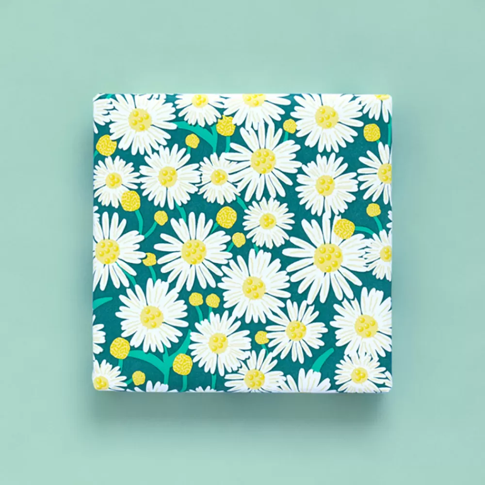 House of Products 1 Rouleau De Papier Cadeau Vert Marguerites> Papier Cadeau