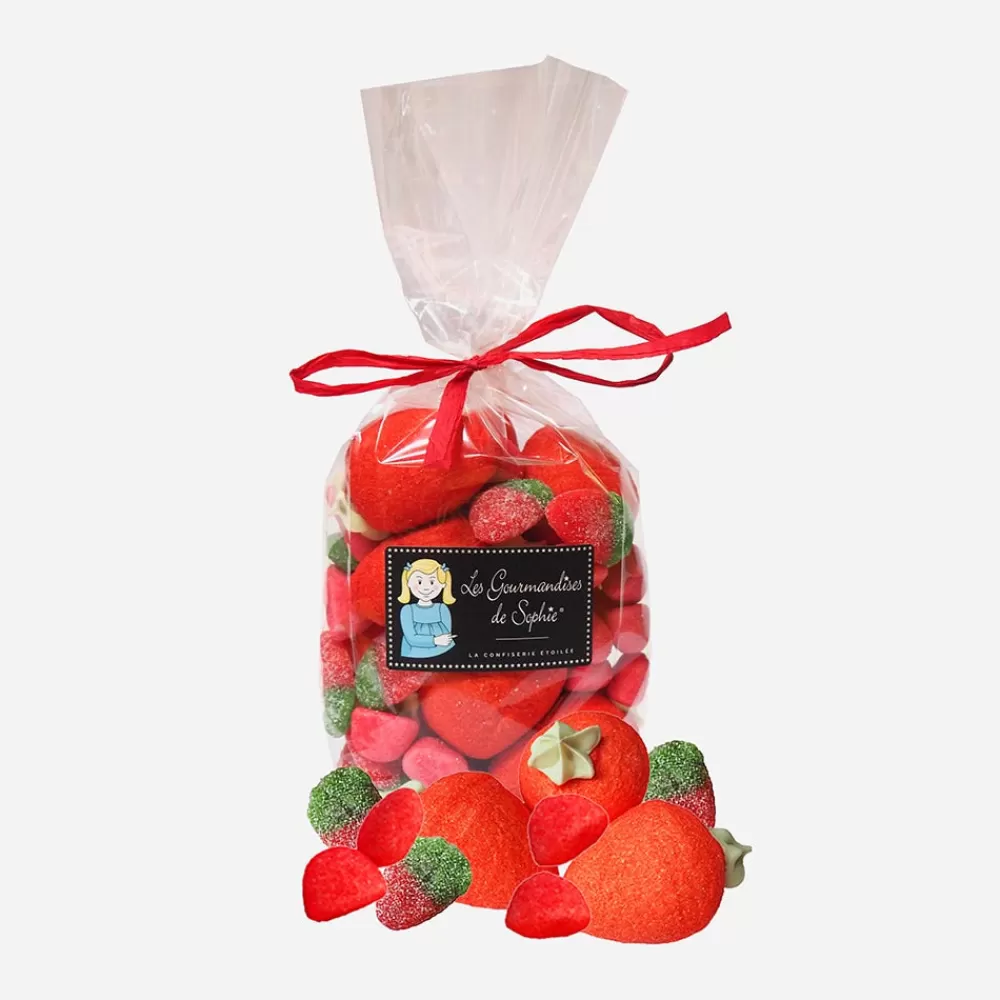 Les gourmandises de Sophie 1 Sachet De Guimauves - Trio De Fraises