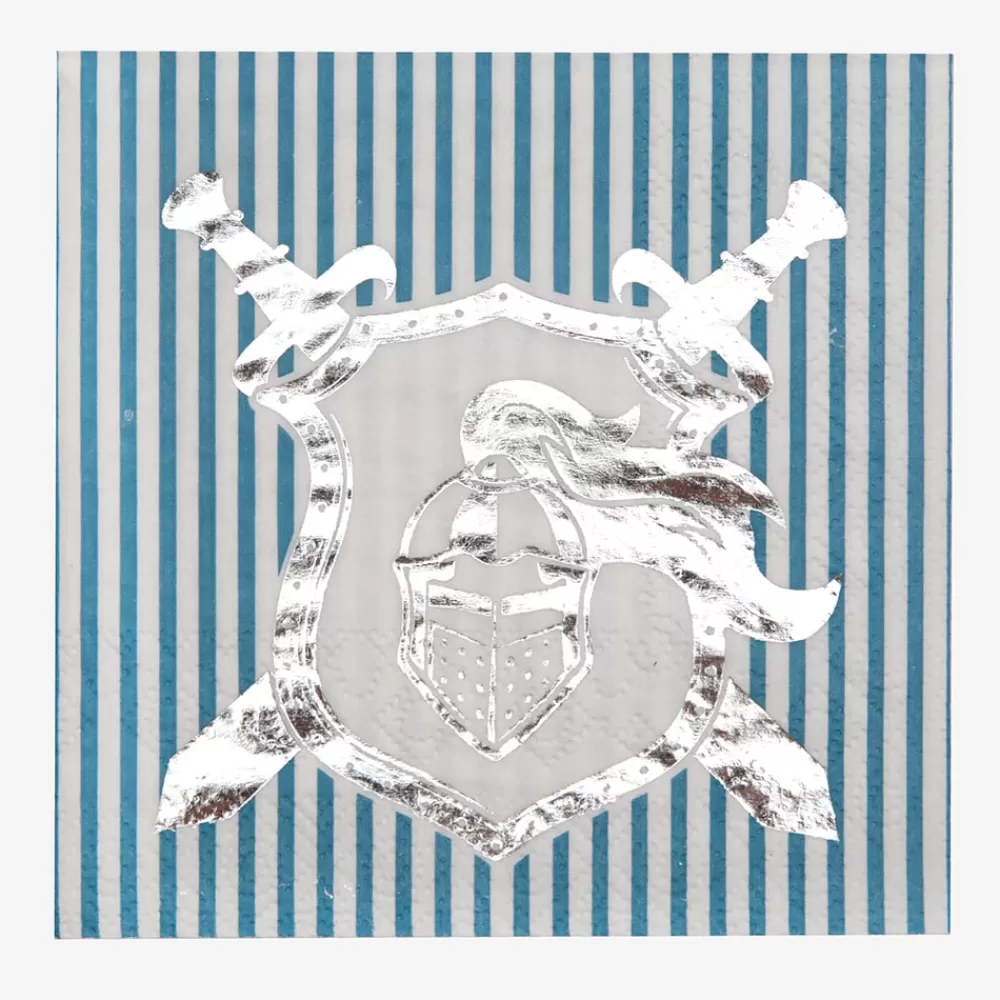 XX-Santex 20 Serviettes Blason De Chevalier