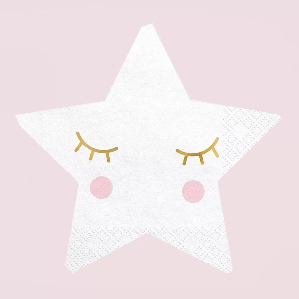 Party Deco 20 Serviettes Etoile Kawaii