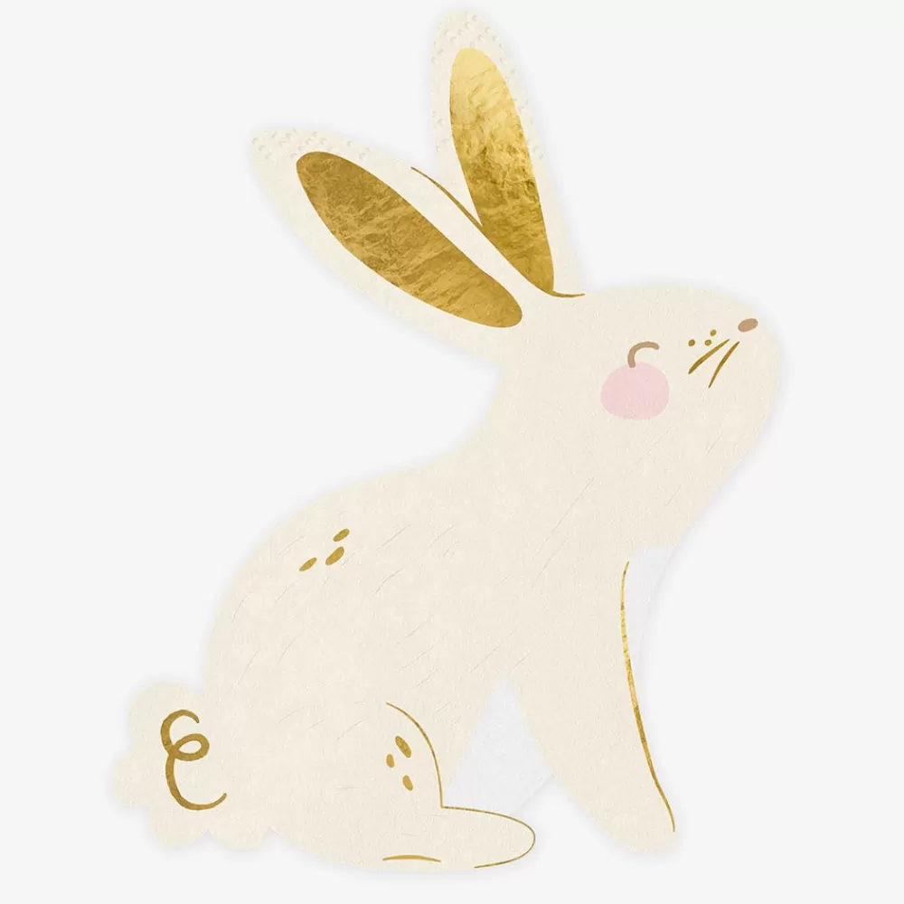 Party Deco 20 Serviettes Lapin