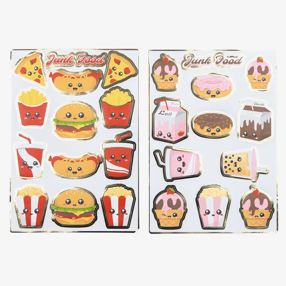 Party Pro 25 Stickers Junk Food> Stickers Et Gommettes