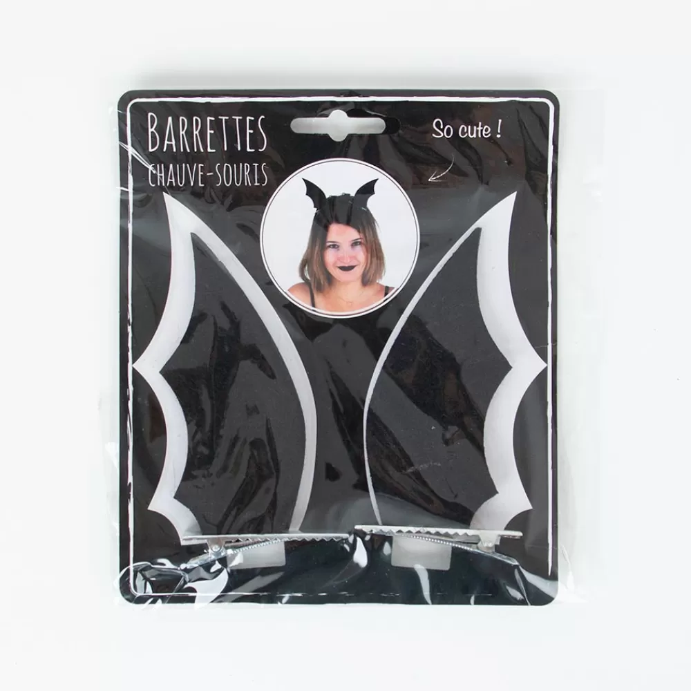 Party Pro 2 Barrettes Chauve-Souris Halloween> Accessoires