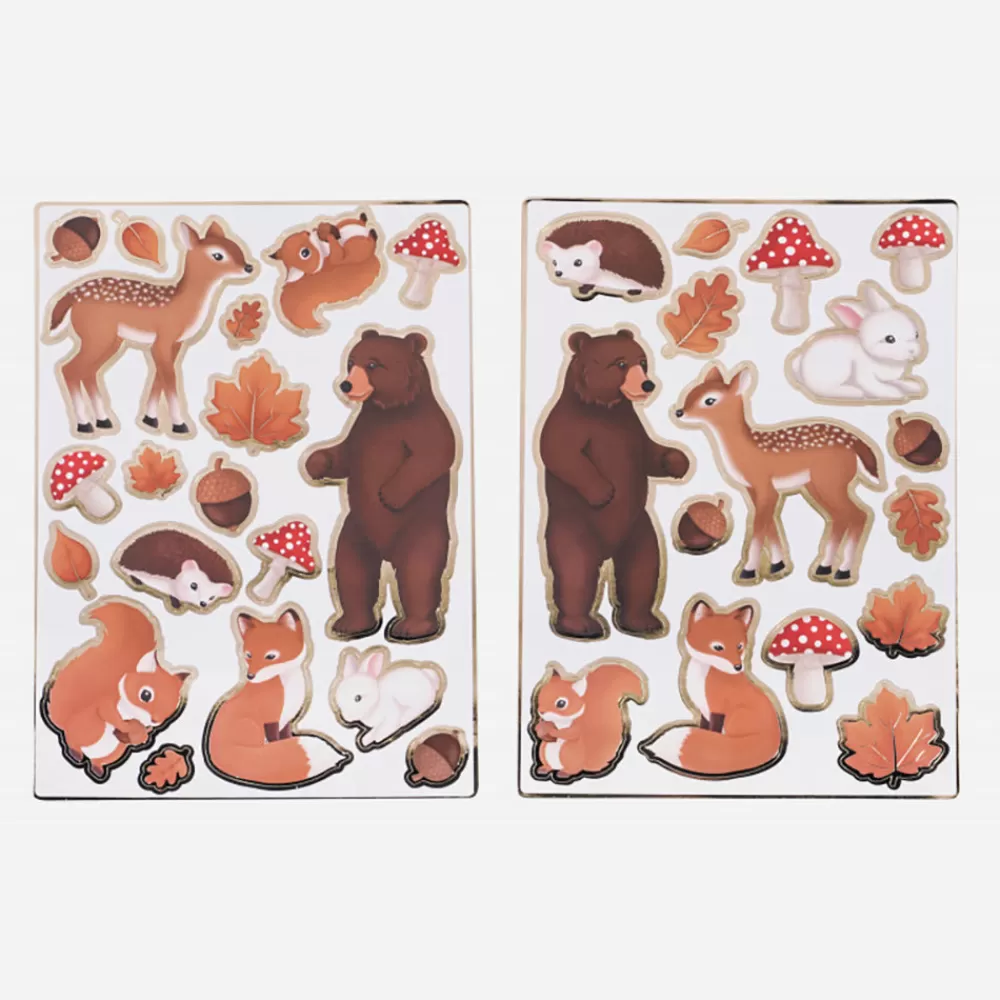 Party Pro 35 Stickers Animaux De La Foret> Stickers Et Gommettes