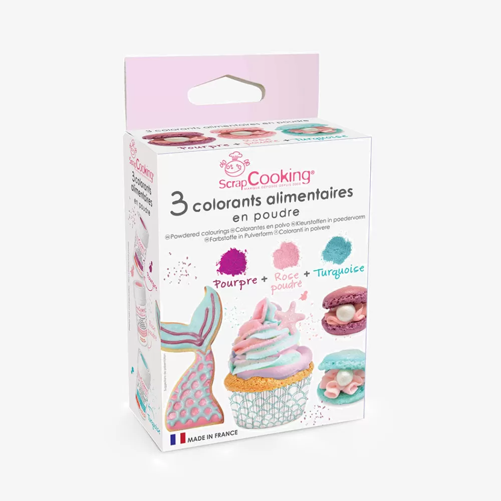 ScrapCooking 3 Colorants Poudre Sirene