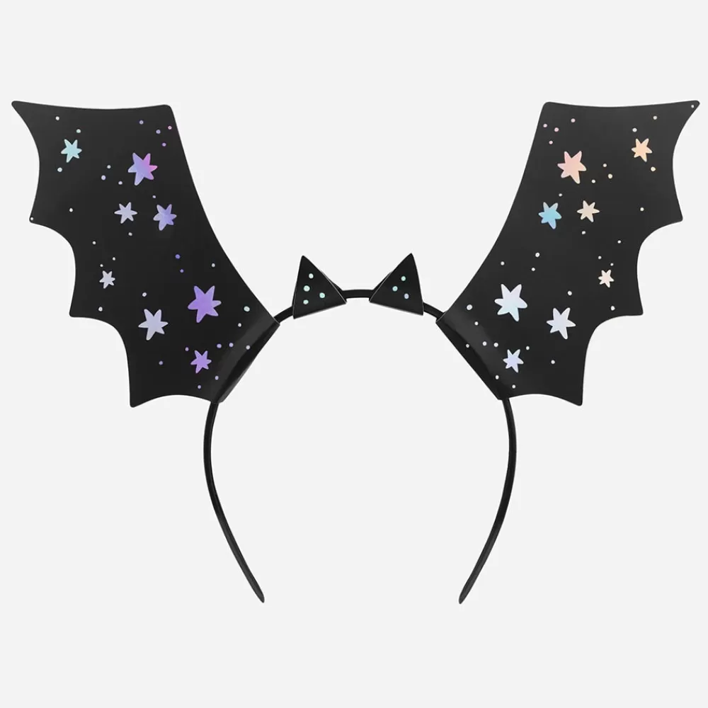 Party Deco 4 Serre-Tetes Chauve-Souris Halloween> Accessoires