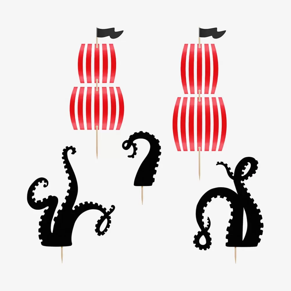 Party Deco 5 Toppers - Pirate