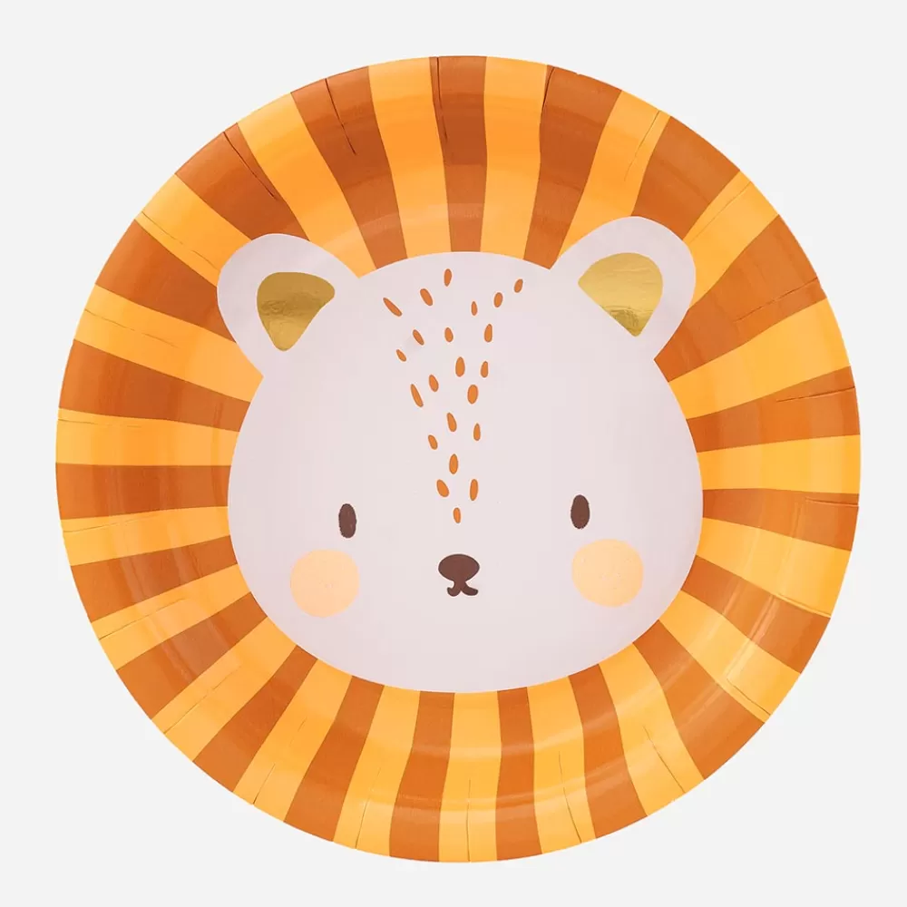 Party Deco 6 Assiettes Lion