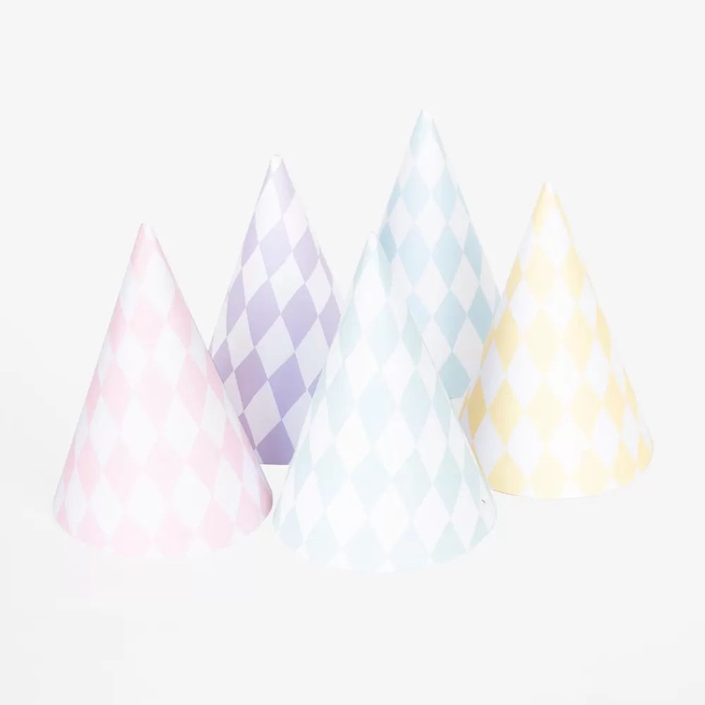 Party Deco 6 Chapeaux Pointus Mix Pastel> Chapeaux Pointus