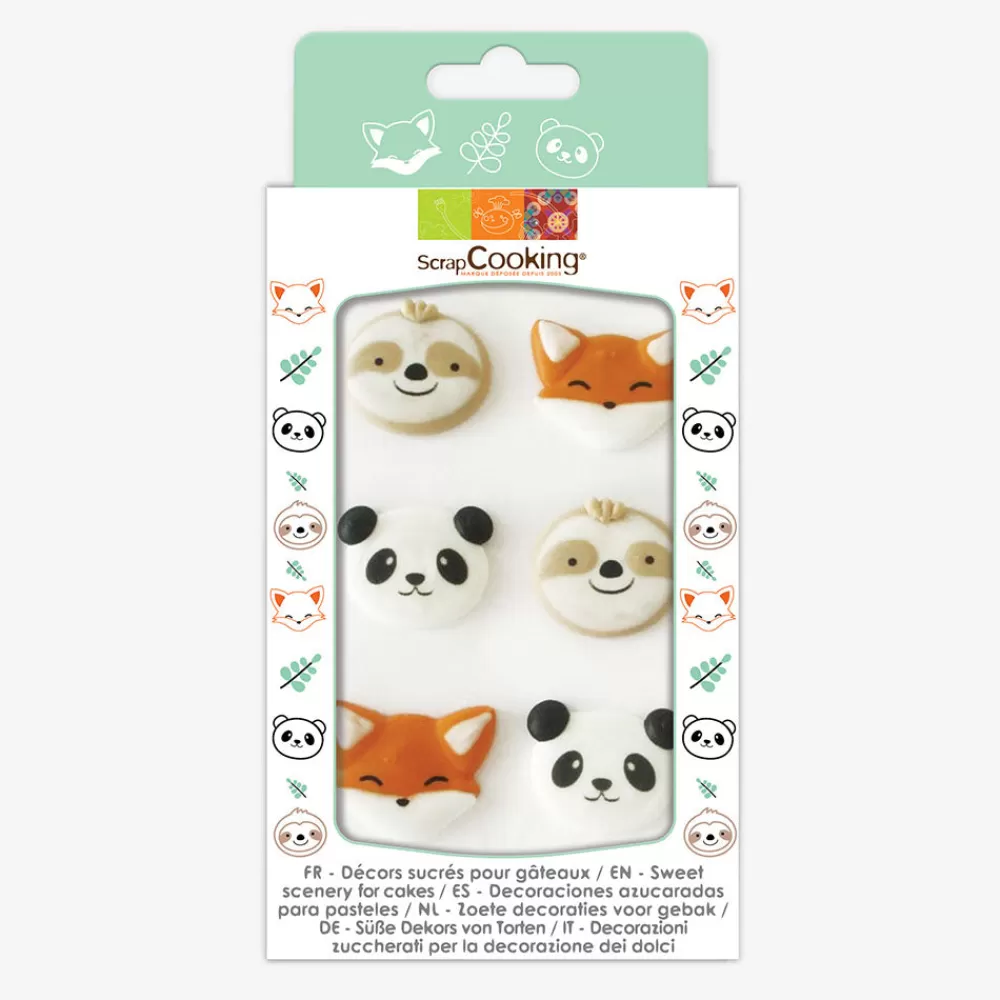 ScrapCooking 6 Toppers En Sucre Animaux