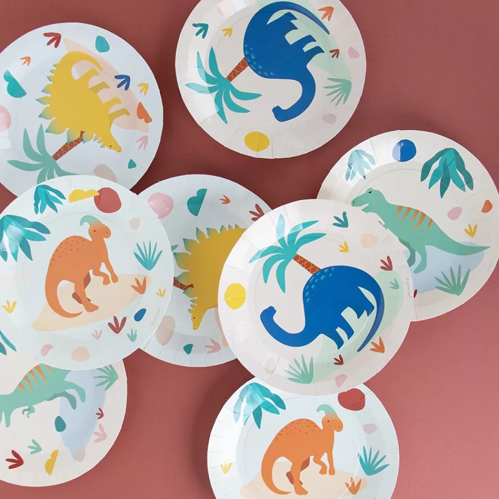 My Little Day 8 Assiettes Dino Jurassic