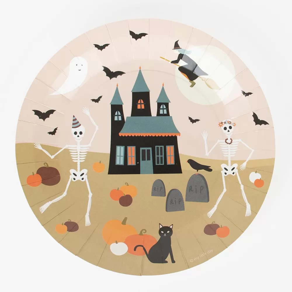 My Little Day 8 Assiettes Halloween