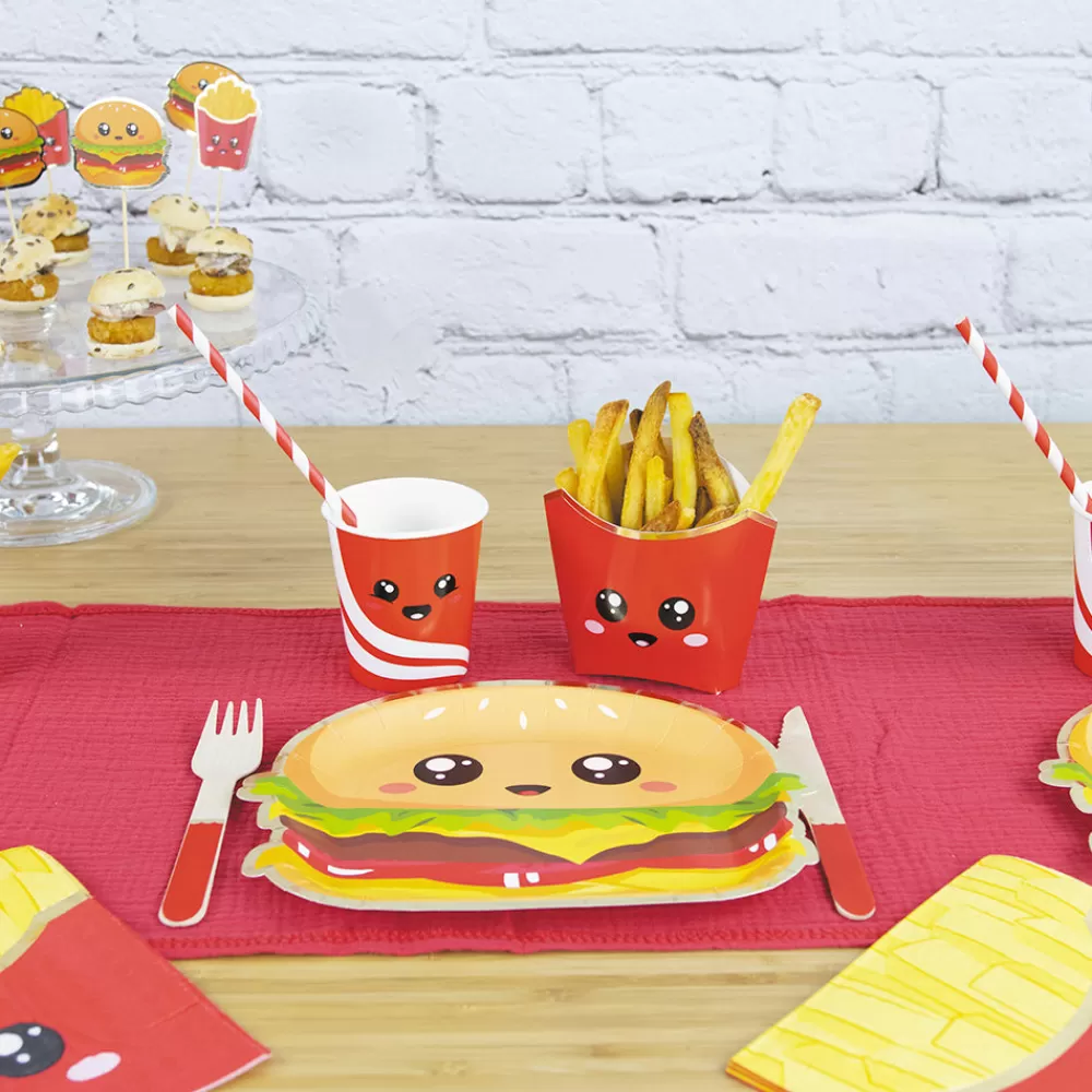 Party Pro 8 Assiettes Junk Food