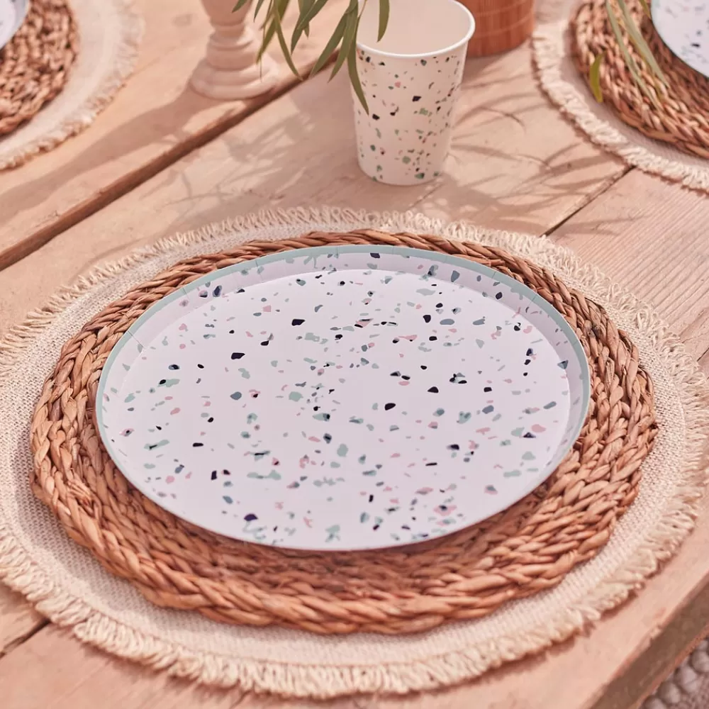 Ginger Ray 8 Assiettes Terrazzo