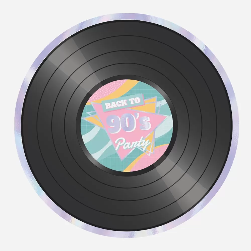 Party Pro 8 Assiettes Vinyle 90'S