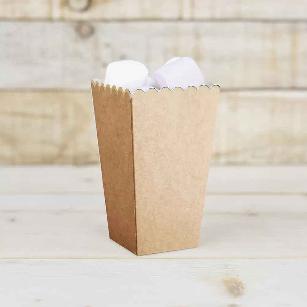 Party Pro 8 Boites A Pop Corn Kraft> Pochettes Cadeaux