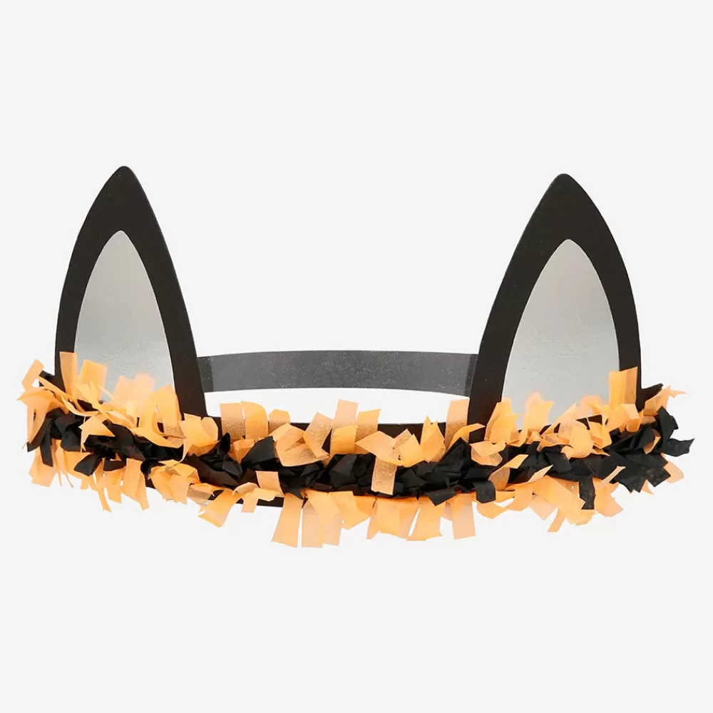 Meri Meri 8 Headbands Oreilles De Chat Halloween> Accessoires