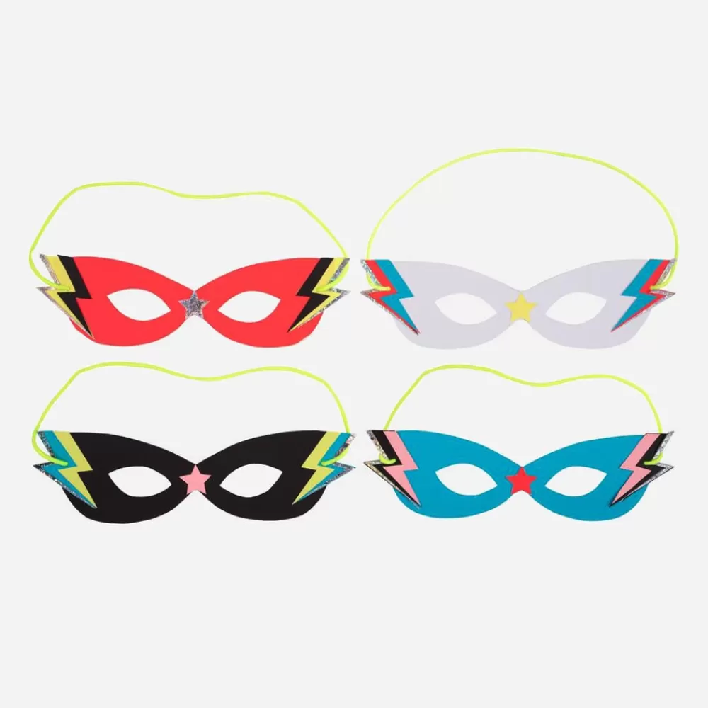 Meri Meri 8 Masques Super-Heros> Accessoires