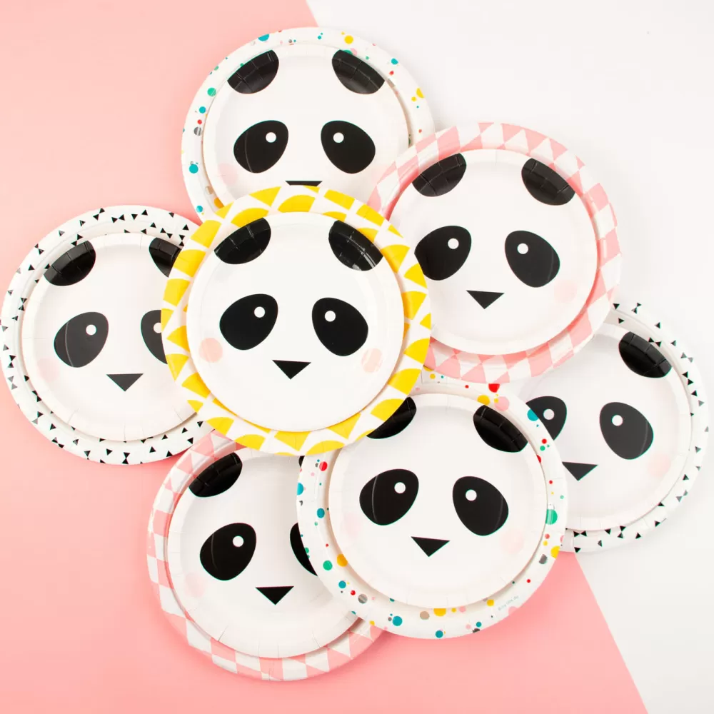 My Little Day 8 Petites Assiettes Panda