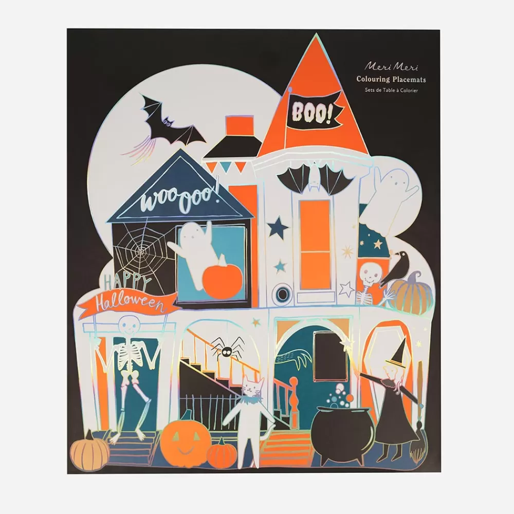 Meri Meri 8 Sets De Table Maison Hantee Halloween