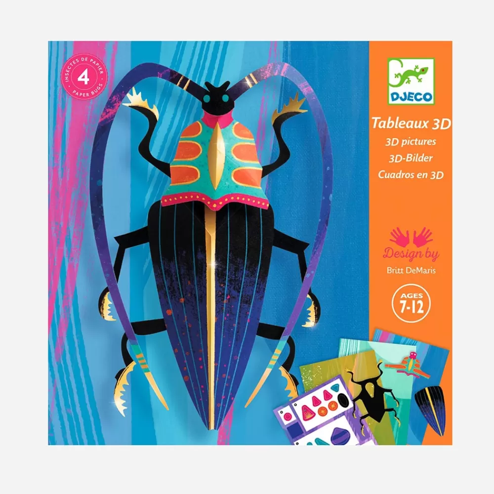 Djeco Activite Pliage Et Collage : Insectes