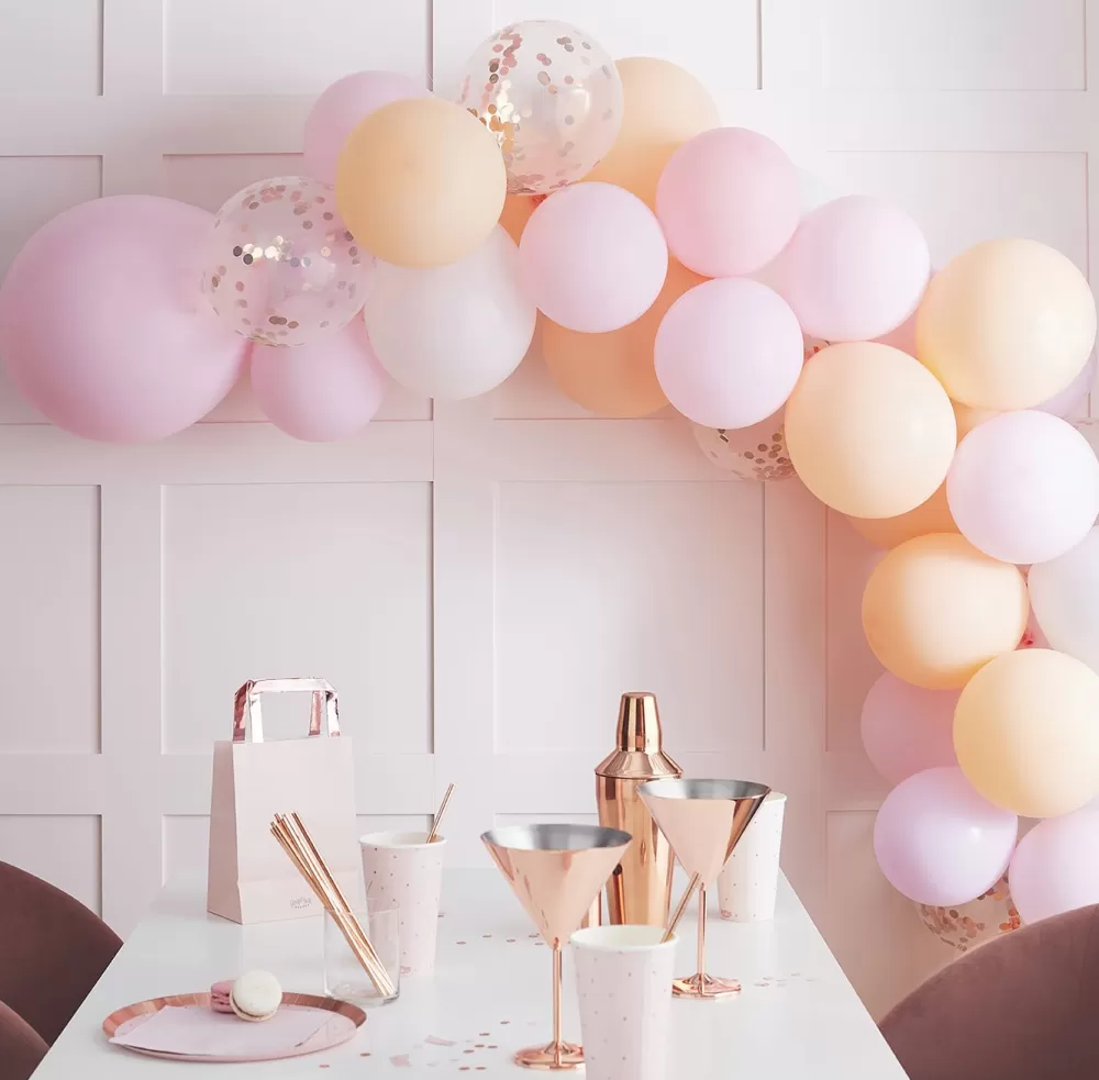 Ginger Ray Arche De Ballon : 60 Ballons Camaieu De Rose Clair> Ballons De Baudruche Unis