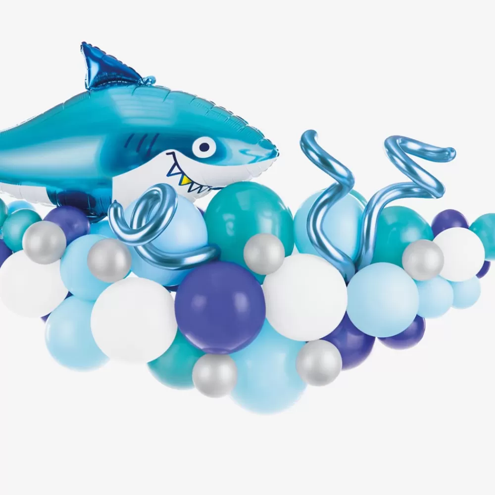 Party Deco Arche De Ballon Requin> Ballons Helium À Forme