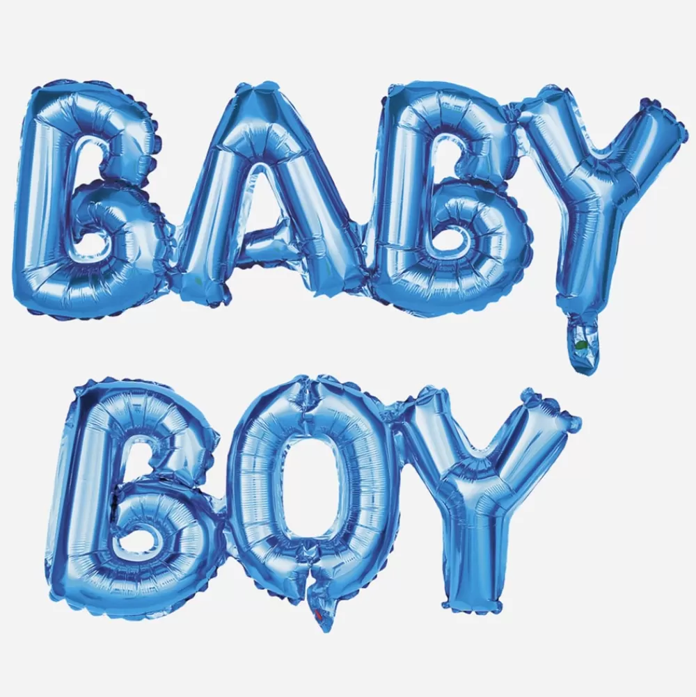 Party Pro Baby Shower - Ballon Lettre - Baby Boy Bleu> Ballons Lettre