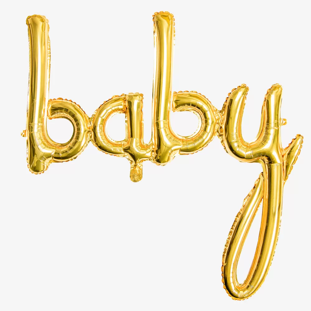 Party Deco Baby Shower - Ballon Lettre - Baby Dore> Ballons Lettre