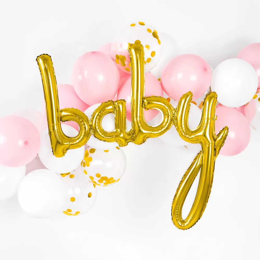 Party Deco Baby Shower - Ballon Lettre - Baby Dore> Ballons Lettre