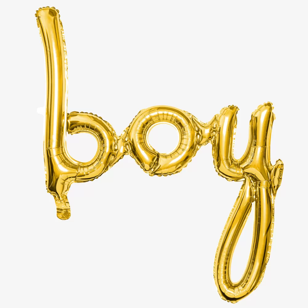 Party Deco Baby Shower - Ballon Lettre - Boy Dore> Ballons Lettre